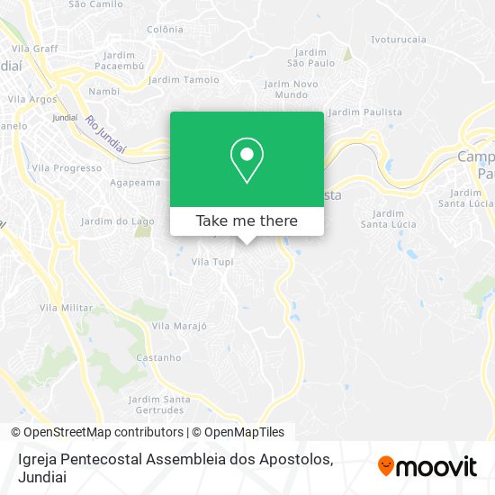 Mapa Igreja Pentecostal Assembleia dos Apostolos