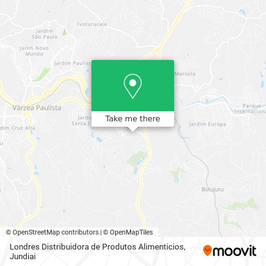 Londres Distribuidora de Produtos Alimenticios map