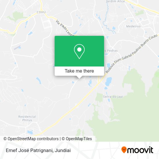 Emef José Patrignani map