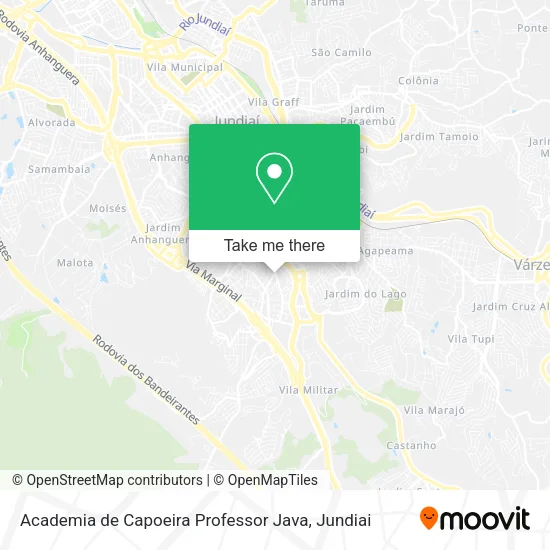 Academia de Capoeira Professor Java map