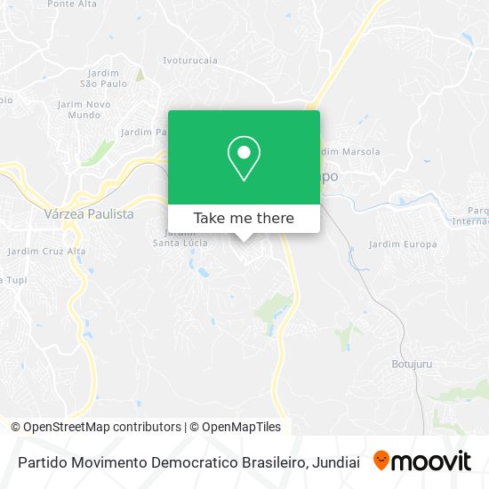Partido Movimento Democratico Brasileiro map