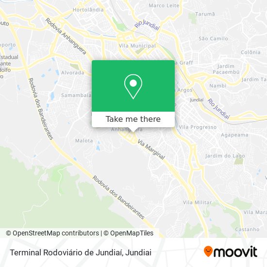 Terminal Rodoviário de Jundiaí map