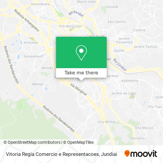 Vitoria Regia Comercio e Representacoes map