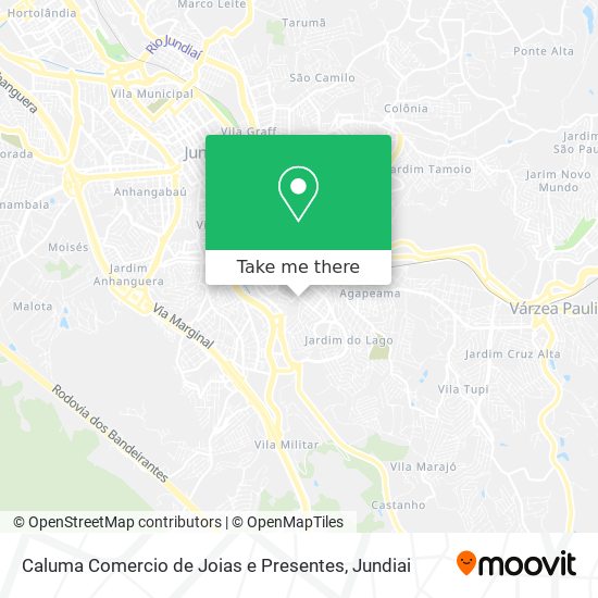 Caluma Comercio de Joias e Presentes map