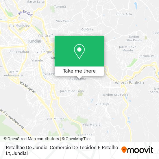 Retalhao De Jundiai Comercio De Tecidos E Retalho Lt map