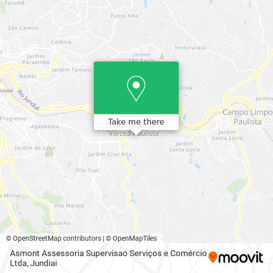 Mapa Asmont Assessoria Supervisao Serviços e Comércio Ltda