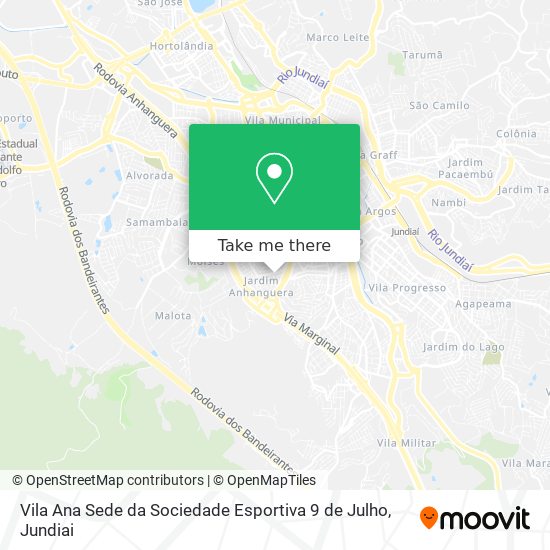Vila Ana Sede da Sociedade Esportiva 9 de Julho map