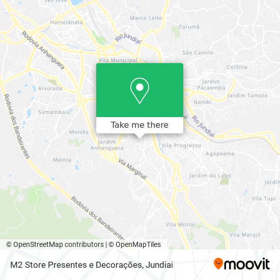 Mapa M2 Store Presentes e Decorações