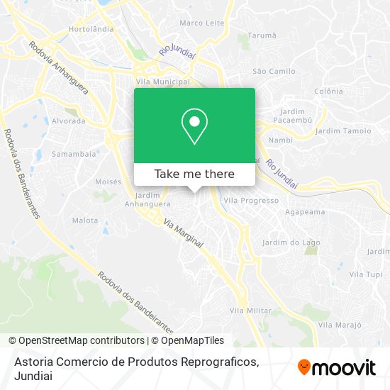 Astoria Comercio de Produtos Reprograficos map