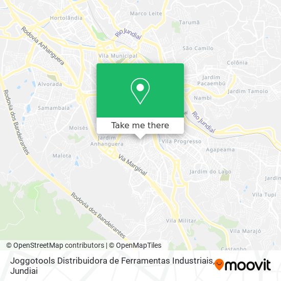 Mapa Joggotools Distribuidora de Ferramentas Industriais