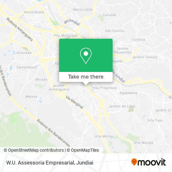 Mapa W.U. Assessoria Empresarial