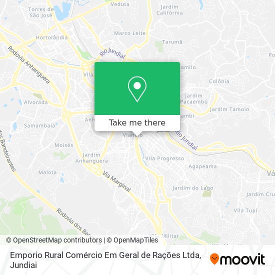 Emporio Rural Comércio Em Geral de Rações Ltda map