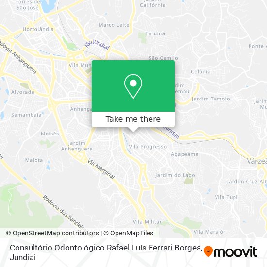 Mapa Consultório Odontológico Rafael Luís Ferrari Borges