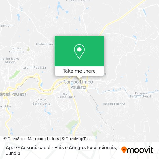 Apae - Associação de Pais e Amigos Excepcionais map