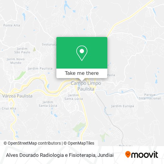 Alves Dourado Radiologia e Fisioterapia map