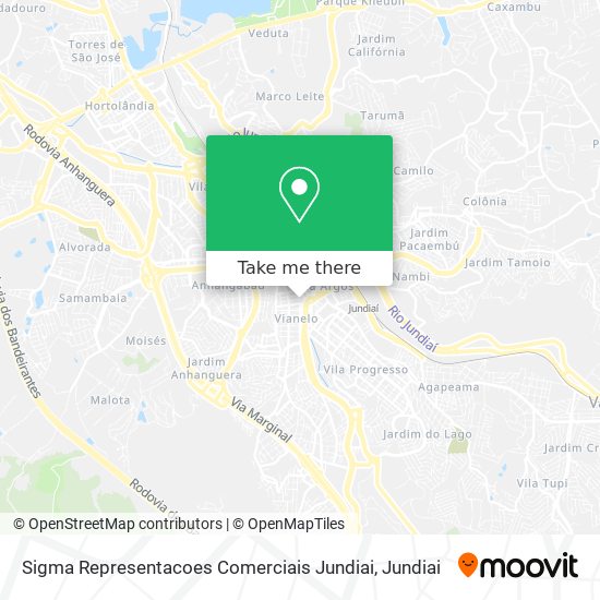 Sigma Representacoes Comerciais Jundiai map