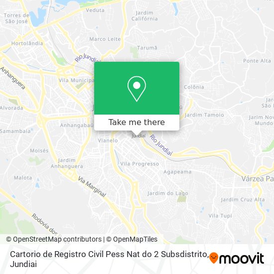 Cartorio de Registro Civil Pess Nat do 2 Subsdistrito map