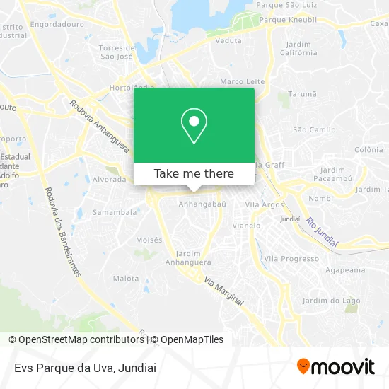Evs Parque da Uva map