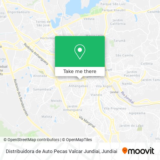 Distribuidora de Auto Pecas Valcar Jundiai map