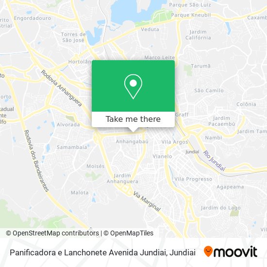 Panificadora e Lanchonete Avenida Jundiai map