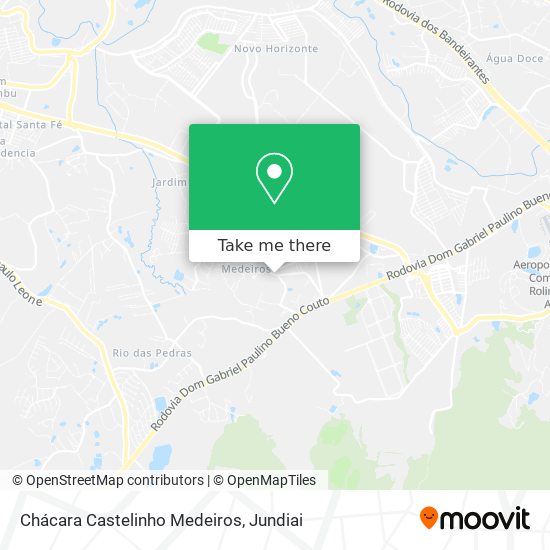 Chácara Castelinho Medeiros map