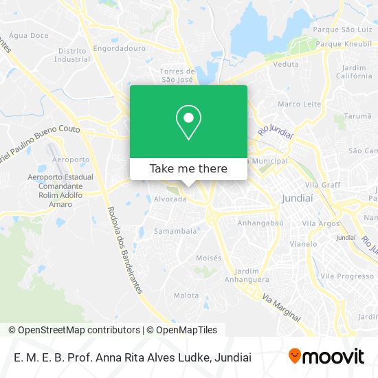 E. M. E. B. Prof. Anna Rita Alves Ludke map