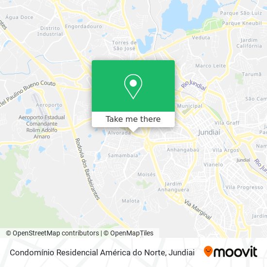 Condomínio Residencial América do Norte map