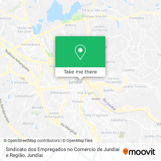 Sindicato dos Empregados no Comércio de Jundiaí e Região map