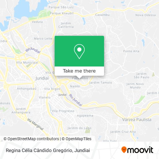 Regina Célia Cândido Gregório map