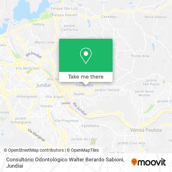 Consultório Odontológico Walter Berardo Sabioni map