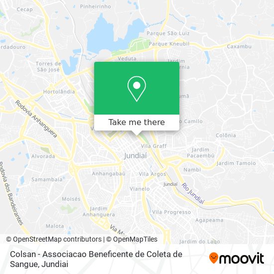Colsan - Associacao Beneficente de Coleta de Sangue map