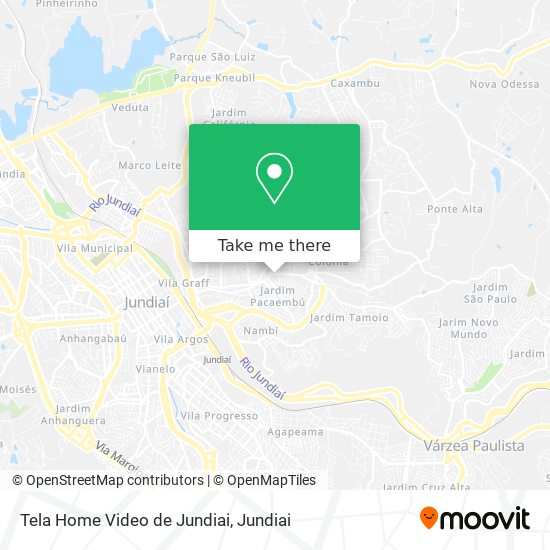 Tela Home Video de Jundiai map