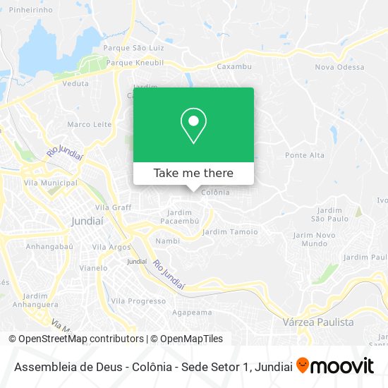 Assembleia de Deus - Colônia - Sede Setor 1 map