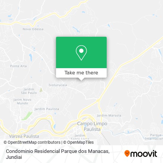Mapa Condominio Residencial Parque dos Manacas