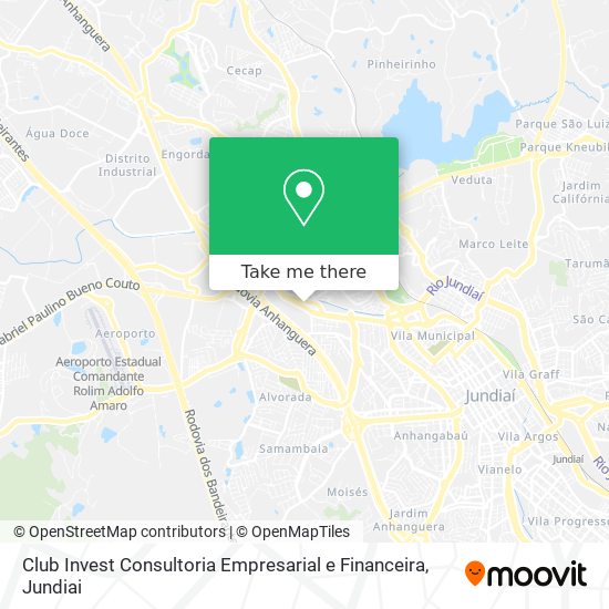 Club Invest Consultoria Empresarial e Financeira map