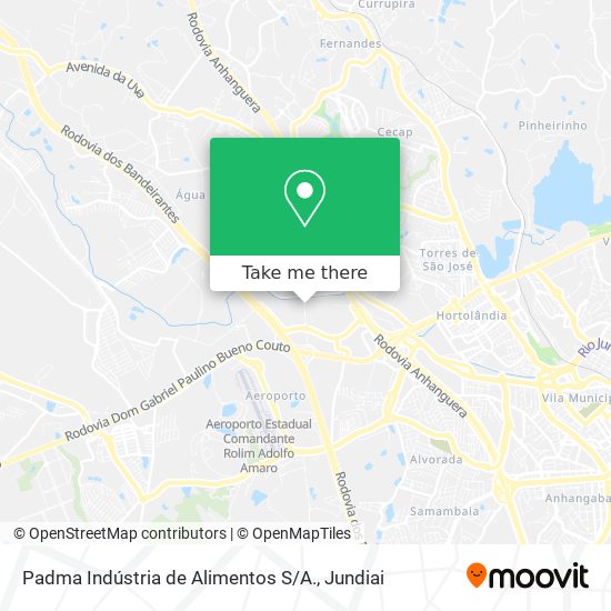Padma Indústria de Alimentos S / A. map