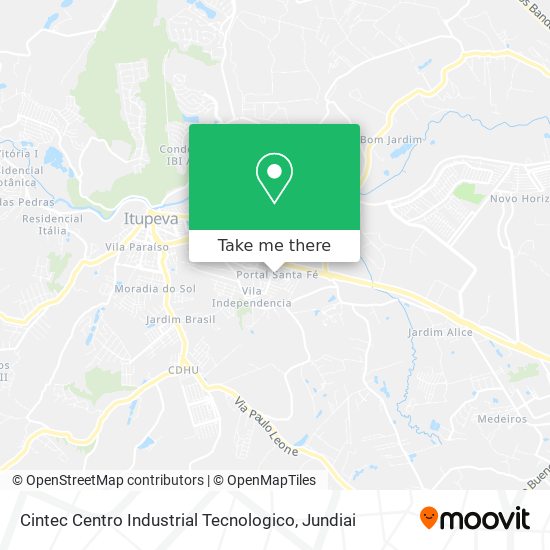 Cintec Centro Industrial Tecnologico map