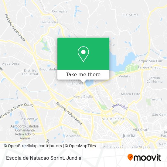 Mapa Escola de Natacao Sprint