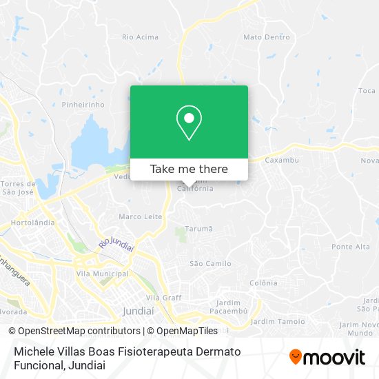 Mapa Michele Villas Boas Fisioterapeuta Dermato Funcional