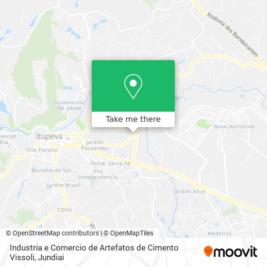 Industria e Comercio de Artefatos de Cimento Vissoli map