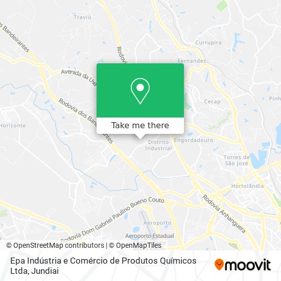 Epa Indústria e Comércio de Produtos Químicos Ltda map