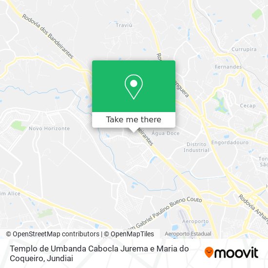 Mapa Templo de Umbanda Cabocla Jurema e Maria do Coqueiro