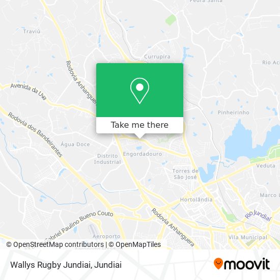 Wallys Rugby Jundiai map