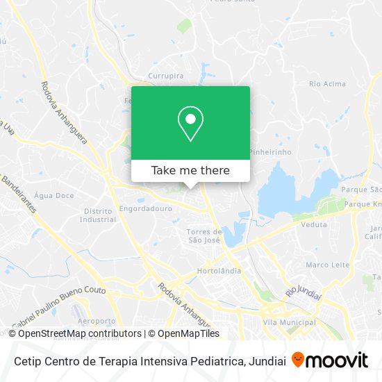 Cetip Centro de Terapia Intensiva Pediatrica map