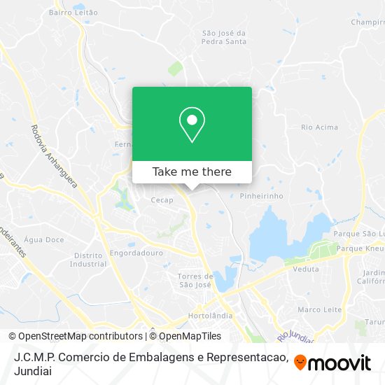 J.C.M.P. Comercio de Embalagens e Representacao map