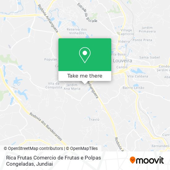 Rica Frutas Comercio de Frutas e Polpas Congeladas map