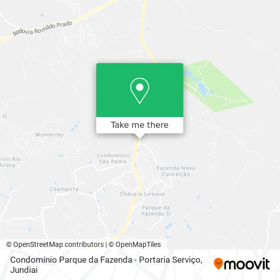 Condomínio Parque da Fazenda - Portaria Serviço map