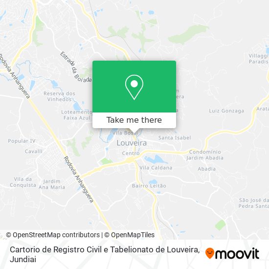 Cartorio de Registro Civil e Tabelionato de Louveira map