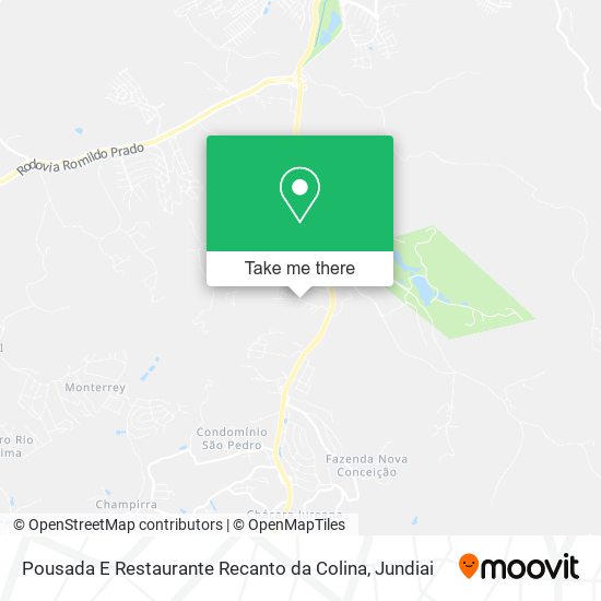 Pousada E Restaurante Recanto da Colina map