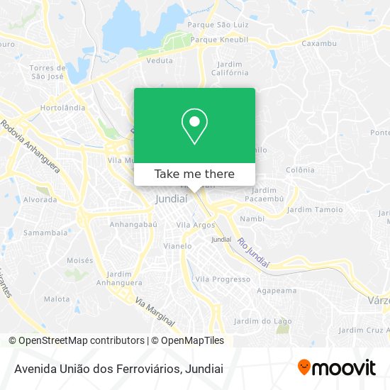 Avenida União dos Ferroviários map